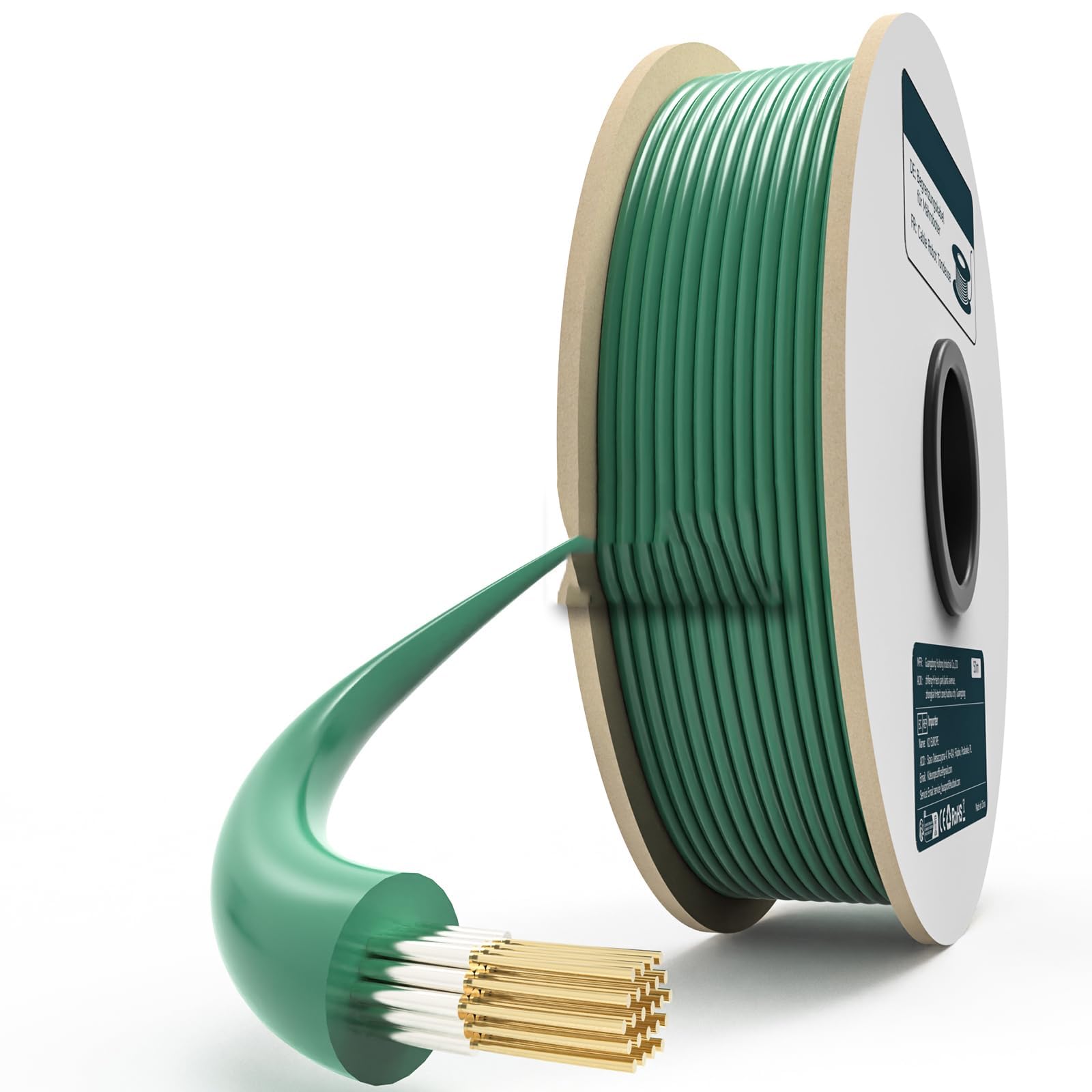 Filo perimetrale universale Garvee per robot tagliaerba, diametro 2,7 mm, resistente alle intemperie, lunghezza 500 m, verde giardino