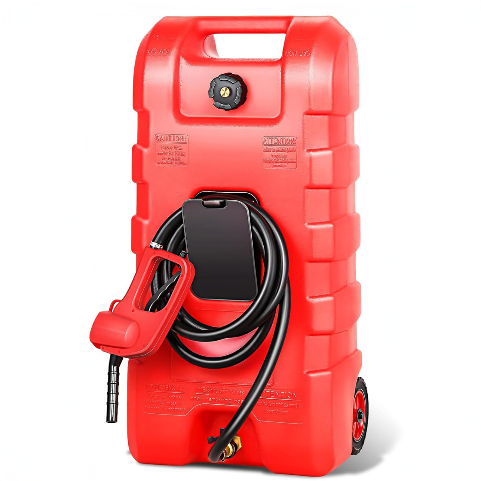 Serbatoio di carburante portatile Garvee da 15 galloni - Con pompa e valvole anti-perdita - Per cantieri edili, agricoltura e veicoli ricreativi