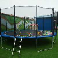 Tappetino di ricambio per trampolino Garvee Ø 306 cm con 64 occhielli Tappetino di sicurezza per trampolini rotondi Impermeabile Resistente ai raggi UV