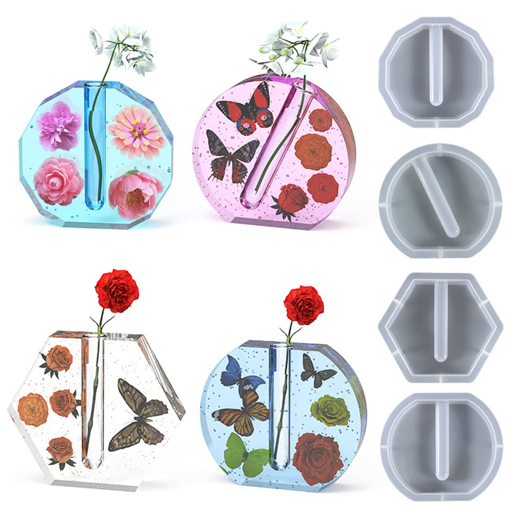 Garvee Molde Para Jarrón De Resina Mit Reprüfungröhren Für Hydrokultur Dekoration Robust Vielseitig Für Computer & Blumen