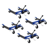 Garvee Set di 4 Carrelli per Ruote Auto con Cric Idraulico, Capacità 6000LBS, Acciaio Resistente, Ideale per Riparazioni Auto, Nero