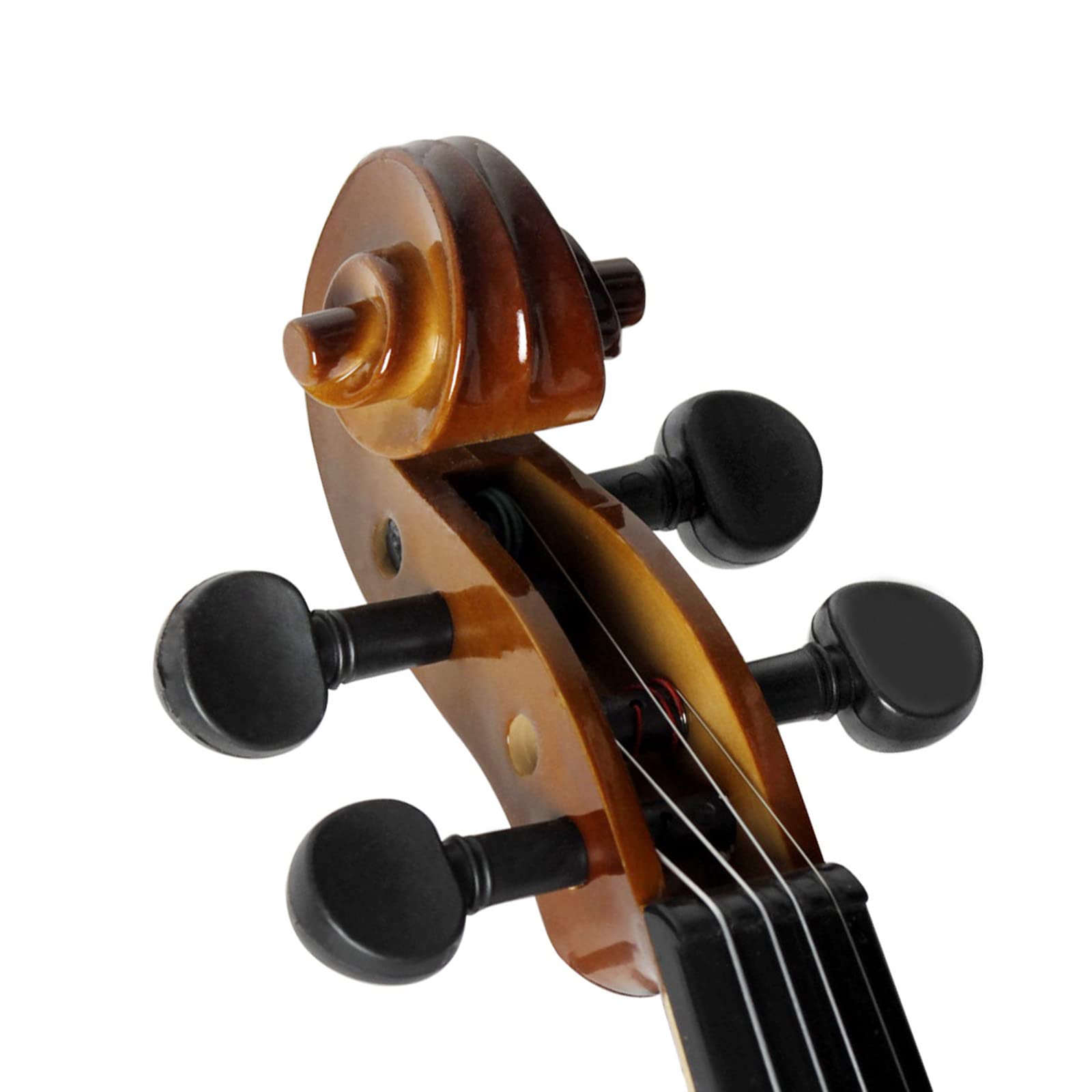 Garvee Violino Acustico per Principianti 4/4 con Arco e Custodia in Legno di Basswood, Suono Caldo, Strumento per Orchestra e Concerto, Colore Naturale