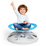 Garvee Sedia Girevole Sensoriale per Bambini Autistici con Maniglia Sicura, Design Antiscivolo, Materiale PP, Base Rinforzata, Per Interni ed Esterni, Multicolore - Blue
