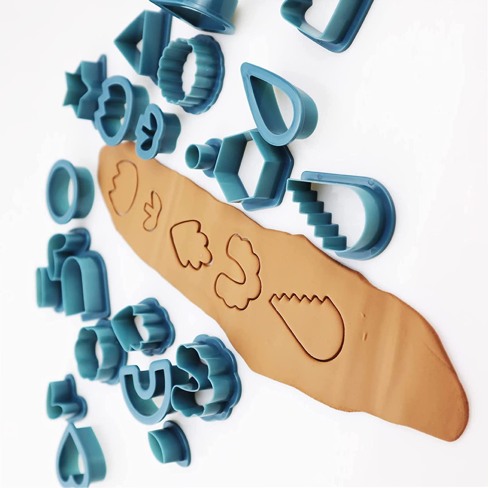 Set di orecchini in pasta polimerica Garvee da 142 pezzi, blu scuro, con fustelle, cartoncini e ganci per la creazione di gioielli, fatti a mano, kit fai da te