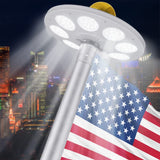 Garvee Luce solare per asta portabandiera 136 LED super luminosa IP67 ABS resistente alle intemperie per giardino esterno da 15 a 25 piedi