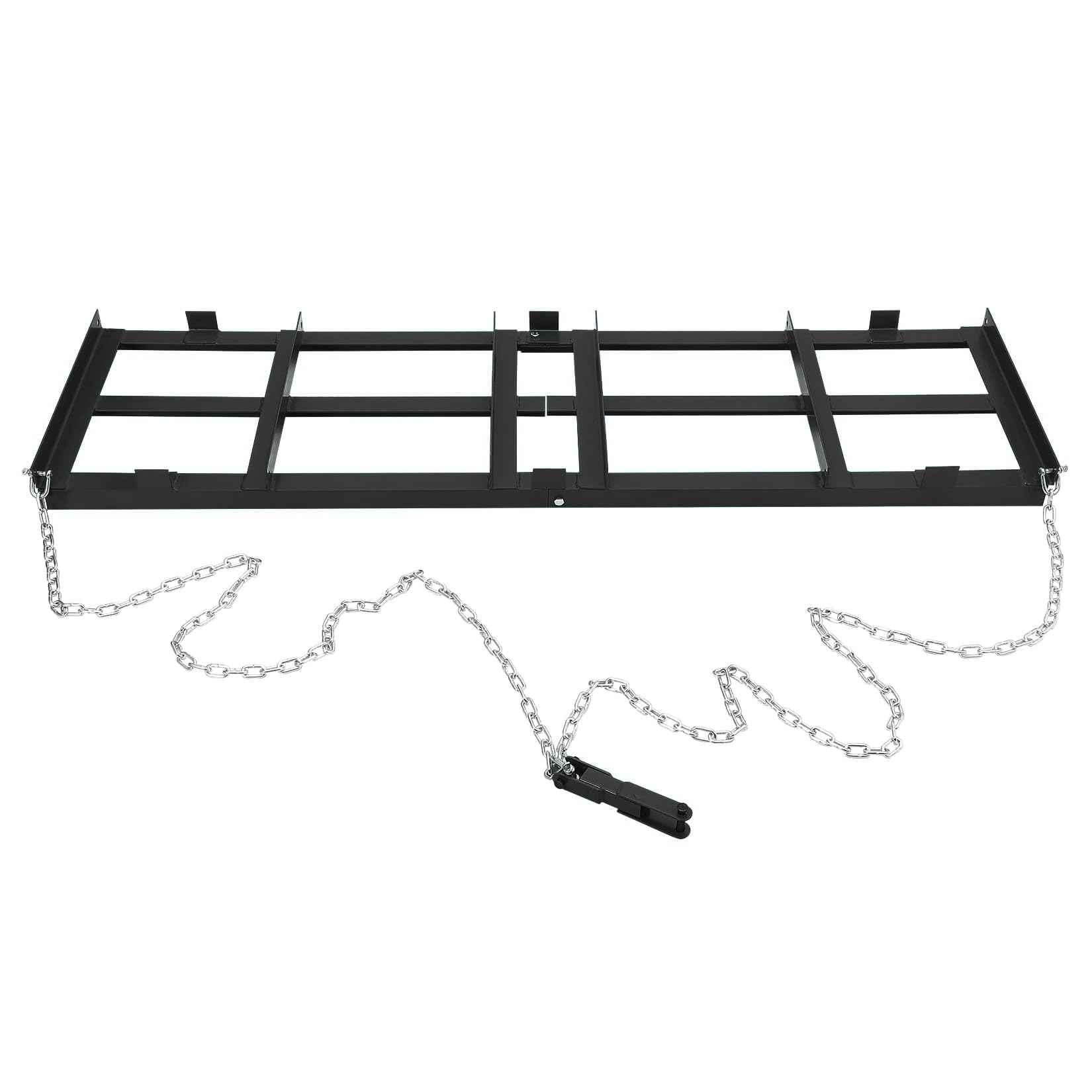 Imbracatura per erpice trainato Garvee da 4 piedi con barre regolabili, catena da 72 pollici, acciaio, resistente, per giardinaggio, compatibile con ATV, verde