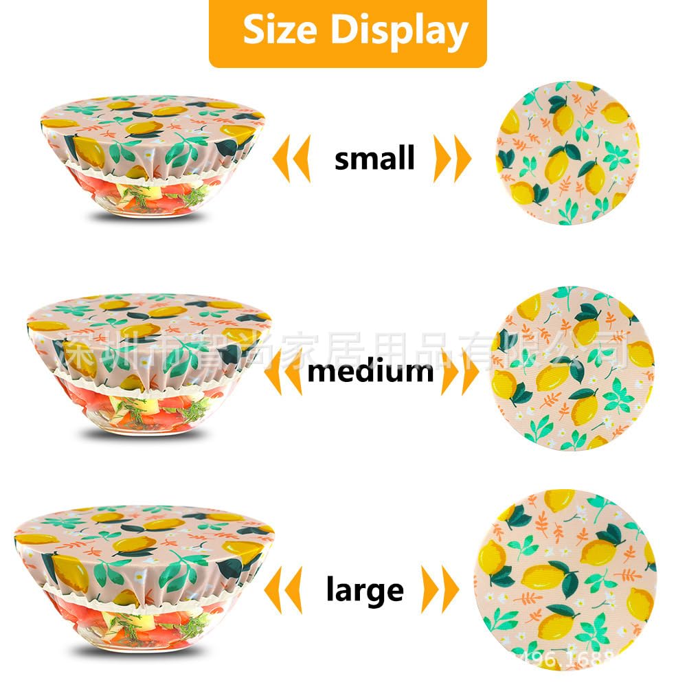 Garvee Set da 3 pezzi Copriciotole riutilizzabili in cotone elastico e traspirante per cucina e casa