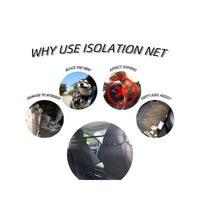 Garvee Rete di sicurezza per cani per auto, rete di protezione per bagagliaio, accessorio interno universale, 115x62 cm, nero