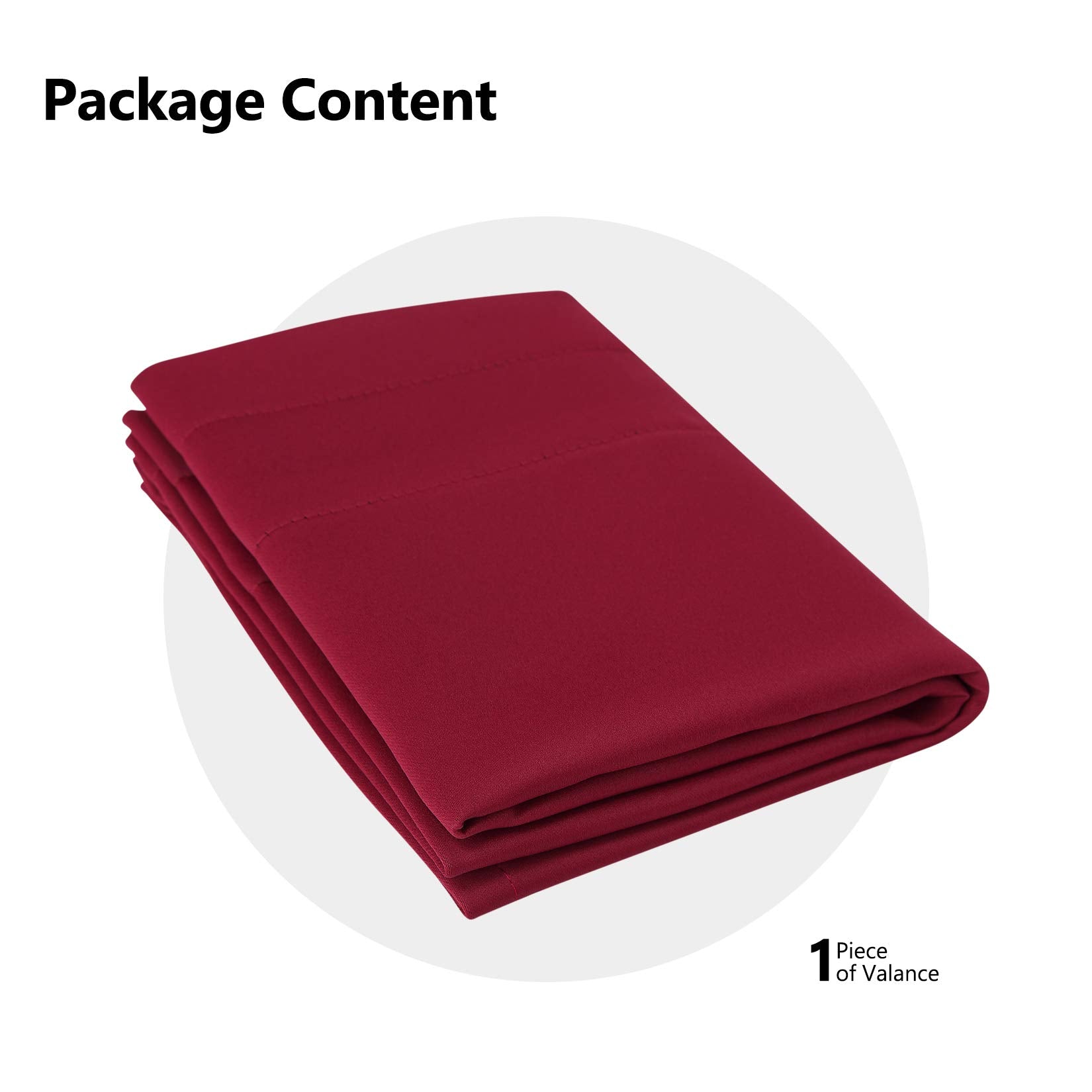 Tende oscuranti Garvee, 2 pezzi, 26x45 pollici, rosse, per soggiorno, cucina, camera da letto, termoisolanti