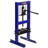 Garvee Pressa Idraulica 6T H-Frame Con 2 Piastre, Tavolo Regolabile, Acciaio Carbonio, Verniciatura a Polvere, Stabile, Officina E Garage - Blue
