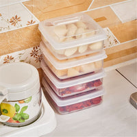 Garvee Contenitore Per Formaggio 2 Pezzi Plastica BPA Free Organizer Cucina 10.5x10.5x4.5 cm Trasparente