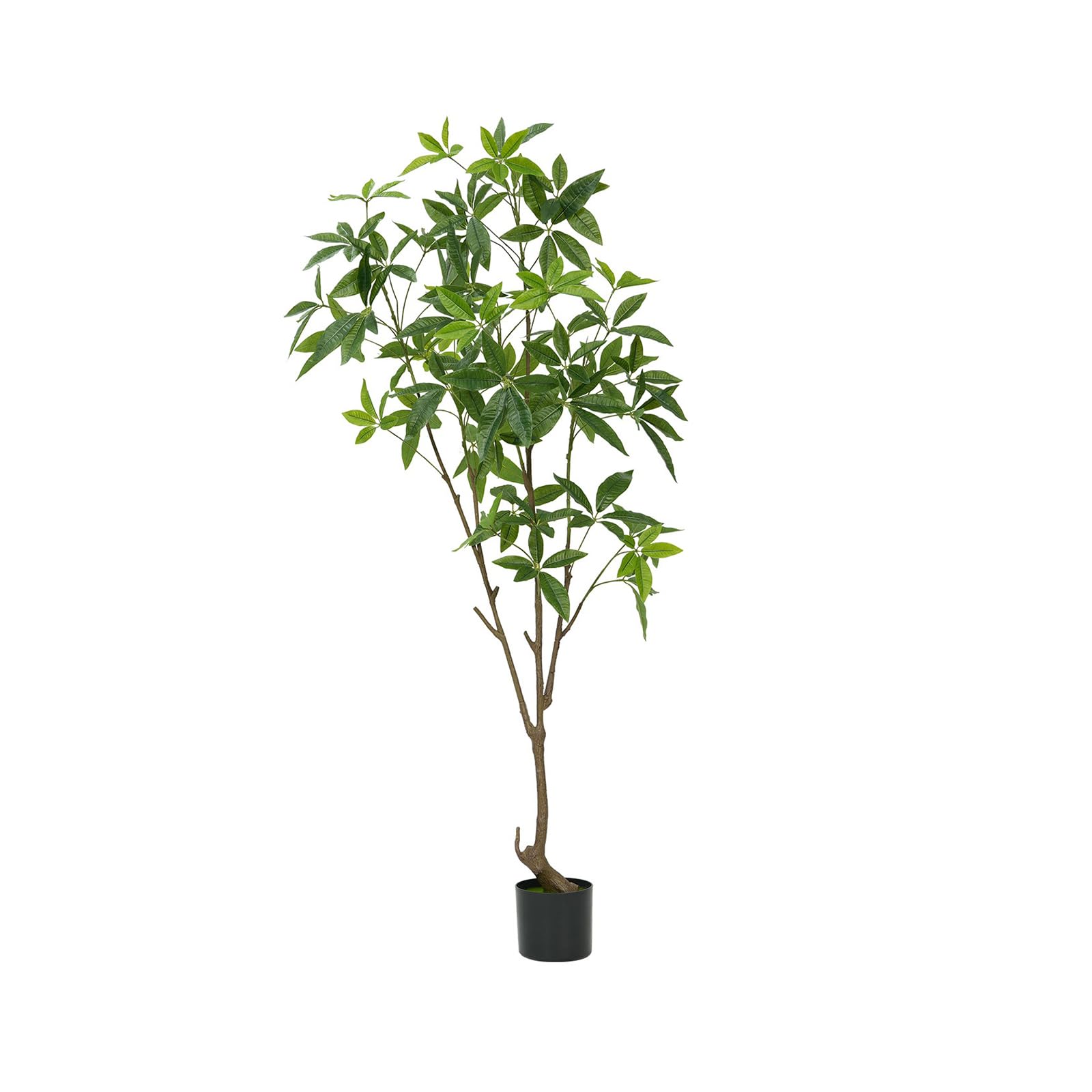Albero dei soldi artificiale Garvee, pianta da interno, 6 piedi, materiale in PVC, foglie regolabili, decorazione per ufficio e soggiorno, verde