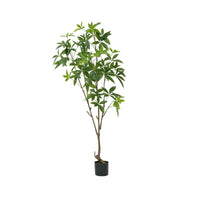 Albero dei soldi artificiale Garvee, pianta da interno, 6 piedi, materiale in PVC, foglie regolabili, decorazione per ufficio e soggiorno, verde