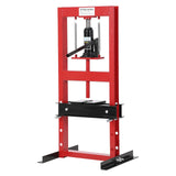 Pressa Idraulica Garvee 6T - Telaio a H, 2 Piastre, Tavolo Regolabile, Acciaio Antiruggine per Officine Auto e Metallurgiche - Rosso