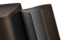 Garvee 13,2+2,6 Gal Set di bidoni in metallo antiruggine con coperchio, meccanismo a pedale, per cucina e bagno, marrone, compatto, ergonomico