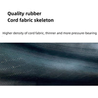 Pneumatico Garvee Fat Bike 26x4.0 antiforatura, battistrada largo, antiscivolo, pieghevole, per mountain bike, neve, equitazione, spiaggia, nero