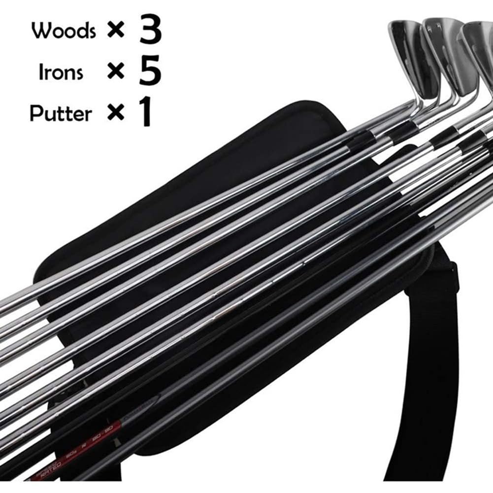 Borsa da Minigolf Garvee: Nylon Leggero e Resistente, Portatile Nera per Driving Range e Viaggi