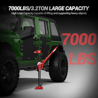 Garvee 33" Farm Jack 7000 libbre Meccanismo di sollevamento per impieghi gravosi Acciaio robusto fuoristrada per trattori e SUV