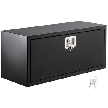 Cassetta Portautensili Garvee Acciaio Nero Impermeabile con Serratura - Ideale per Festa del Papà, Cantieri Edili e Deposito Attrezzi Camion