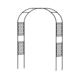 Arco da Giardino Garvee in Metallo Nero, Struttura Robusta con Rivestimento PE, Supporto per Piante Rampicanti, Elegante, Facile da Montare, per Matrimoni e Giardini - Nero