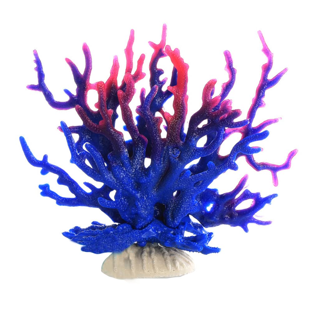 Garvee Piante artificiali per acquario Decorazione di corallo Plastica di alta qualità per acquario e bonsai 17x6,5x14,5 cm