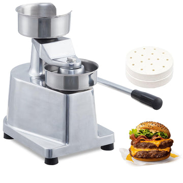 Garvee Burger Patty Maker da 4 pollici in lega di alluminio per ristoranti e food truck, antiruggine da 4 pollici