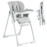 Garvee Sgabello Alto per Bambini YB-H22 Pieghevole, Design Compatto, Grigio, 65×51×23 cm, Leggero e Robusto per Casa e Viaggi - Hellgrau