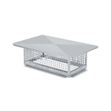 Copertura per Camino Garvee 20,3x33 cm in Acciaio Inox 304 Rete Protettiva Impermeabile Arrestafiamma per Tubo Camino in Argilla per Uso Esterno - Silver