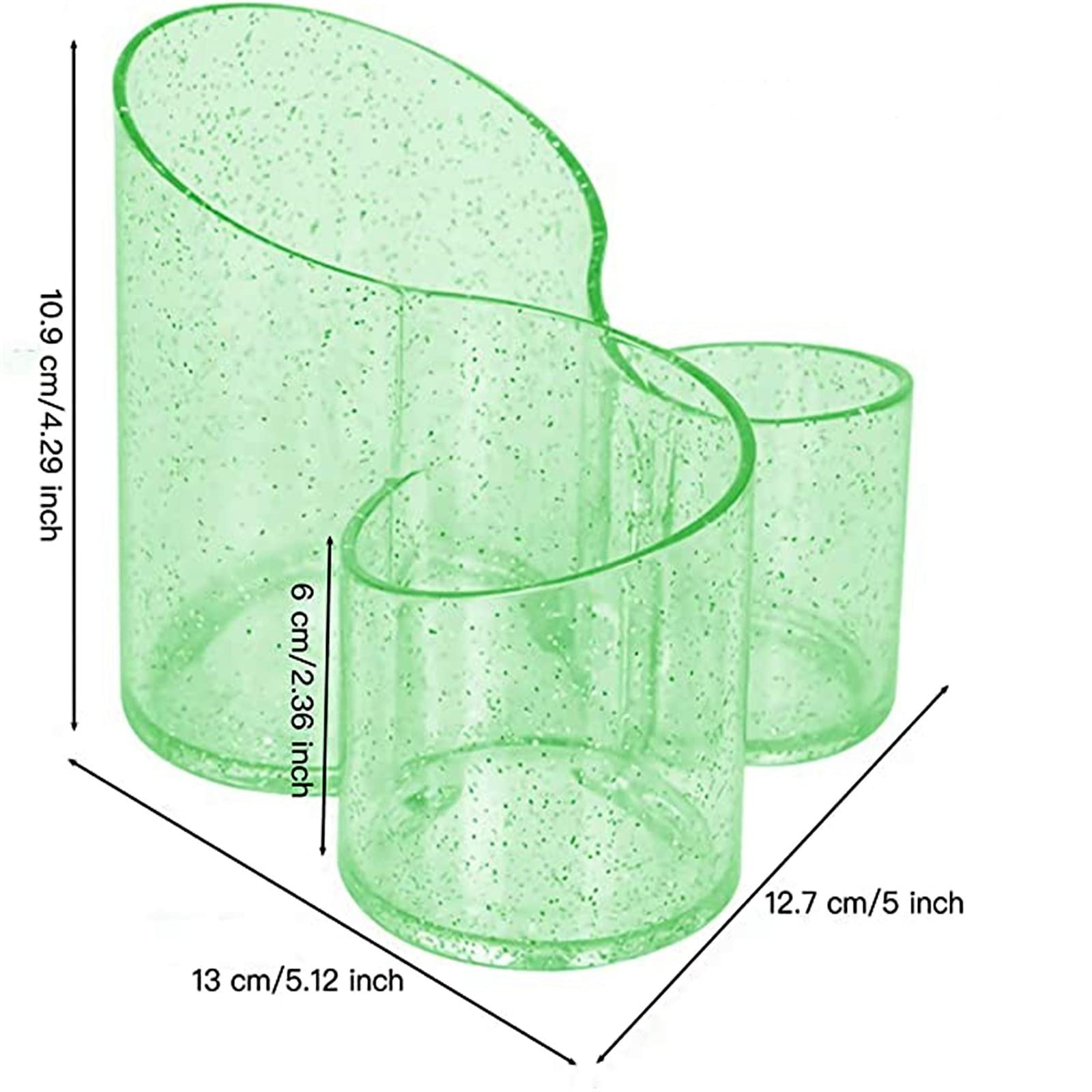Scatola portaoggetti per stampi in resina Garvee con portapennelli a 3 cavità, stampo in silicone per arti e mestieri e decorazioni per la casa con motivo floreale