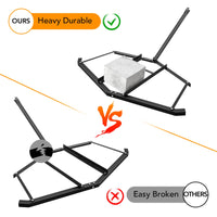 Livellatrice per Trattori Garvee 66" Regolabile con Bulloni e 2 Barre Rinforzo - Ideale per ATV UTV Prato Giardino, Acciaio Q235 Verniciato Polvere, Attacco Perno | Perfetta per Festa del Papà