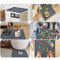 Tappetino per lavatrice in silicone Garvee antiscivolo grigio 50x60cm/60x60cm per piano di lavoro