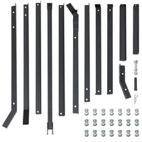 Livellatrice per Trattori Garvee 66" Regolabile con Bulloni e 2 Barre Rinforzo - Ideale per ATV UTV Prato Giardino, Acciaio Q235 Verniciato Polvere, Attacco Perno | Perfetta per Festa del Papà