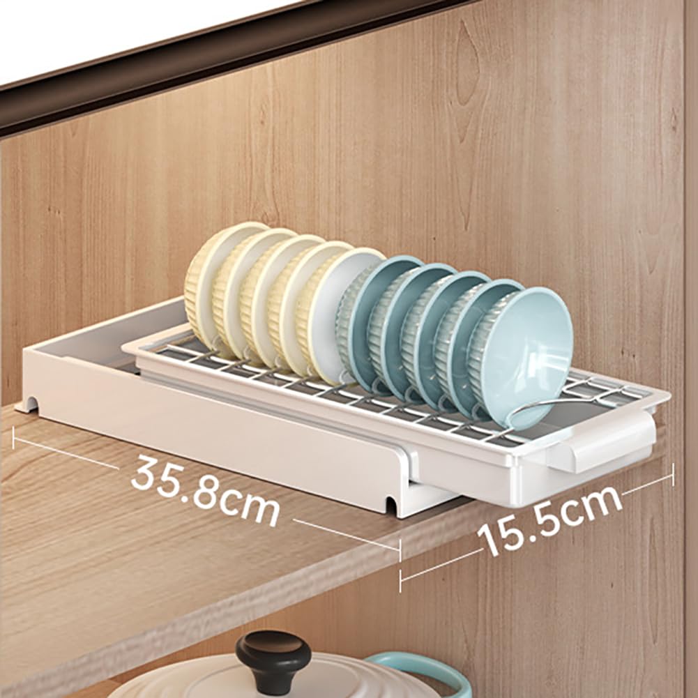Cassetto da cucina estensibile Garvee, organizer telescopico in acciaio inox per dispensa e bagno, non richiede fori, versatile, moderno