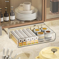 Organizzatore estensibile sottopensile Garvee con cassetti in plastica, cassetti scorrevoli, accessori per cucina e ufficio 31x20x8,6 cm