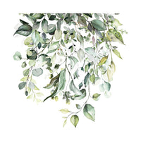 Garvee Toilettenaufkleber Grüne Blätter PVC Selbstklebend Für Badezimmer Wohnzimmer 30x30x1cm Grün