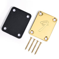 Piastre per manico chitarra elettrica Garvee in stile vintage, viti di protezione per chitarra dorate per chitarre, bassi e spettacoli sul palco