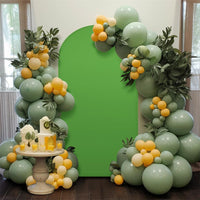 Garvee Pokrowiec Na Tło Łuku Ślubnego 1.2x2.2m - Osłona Łuku, Okrągły Wierzch, Tkanina, Dekoracja, Stojak Na Urodziny, Ceremonie, Ogród, Altanki