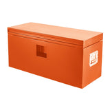 Garvee Cassetta Attrezzi Acciaio Nero 12-Gauge - Verniciatura Polvere, Impermeabile, 30x15x15 cm Pickup Rimorchi - Arancione - Hhf
