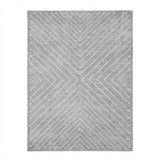 Garvee Tappeto Moderno Geometrico Lavabile 160x230 cm Antiscivolo Poliestere Morbido Grigio Chiaro Soggiorno e Camera