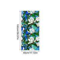 Pellicola per finestre GARVEE autoadesiva opaca anti-UV con motivo floreale 45x100cm