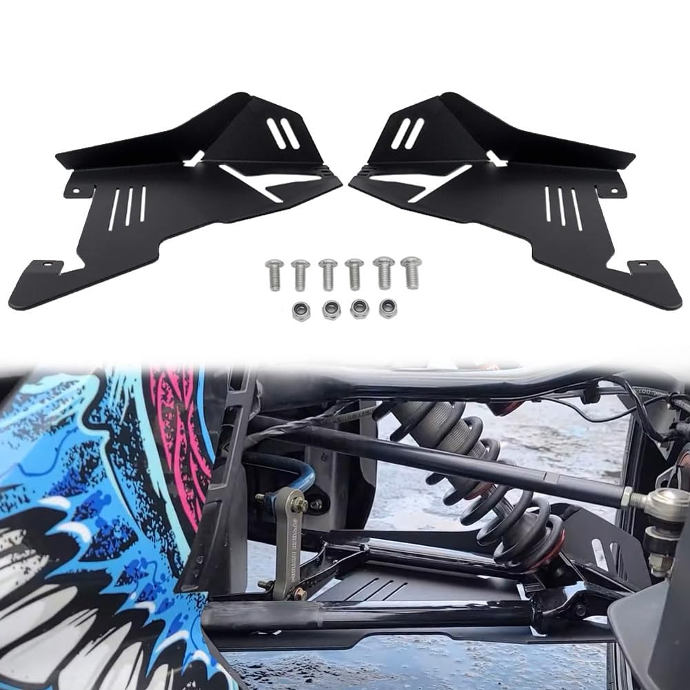 Garvee Paraurti Anteriore in Alluminio per Can Am Ryker 600 900 - Protezione Splash Guard Resistente Sport Rally