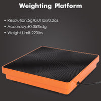 Batteria per frigoriferi con capacità di 110 litri, bilancia elettronica digitale con precisione di 2 g e cura per la tecnologia HVAC, compatta e robusta