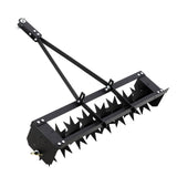 Aeratore Trainabile Garvee 81 cm con Spike in Acciaio - Penetrazione 5 cm, Peso Regolabile, Struttura Robusta, Attacco Universale Nero - Nero