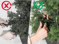 Albero di cedro artificiale Garvee da 36 pollici, resistente ai raggi UV, realistico, tronco di legno, resistente alle intemperie per uso interno ed esterno, decorazione natalizia verde