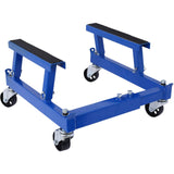 Garvee Carrello per Motore Moto 680 kg con Ruote 360°, Pad in Gomma, Telaio Acciaio, 4 Punti di Fissaggio per Officina e Garage, Versatile e Robusto - Blue