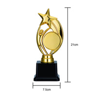 Trofeo Garvee Golden Star con adesivi fai da te per gare e feste, 8,5 pollici, oro