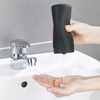 Dispenser di detersivo per piatti ricaricabile Garvee in silicone con divisore per cucina e bagno, bianco, facile da spremere