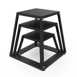 Garvee Plyometric Jump Box in Acciaio Robusto, Antiscivolo, Piattaforma per Salti, Allenamento Forza, Casa e Palestra
