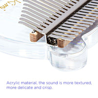 Garvee Kalimba a forma di orso arcobaleno, 17 tasti, materiale in legno risonante, portatile, colorato, per gli amanti della musica