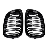 Garvee Griglia Anteriore Doppia Linea Per Veicolo Di Lusso Serie 3 E46 Coupé 2002-2004, Nero, Facile Installazione, Compatibile 2 Porte